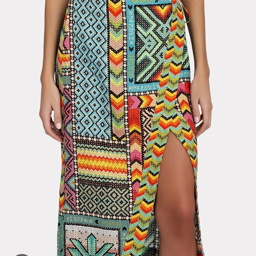 Farm Rio Banana Scarves Wrap Skirt size XS (new with tags)